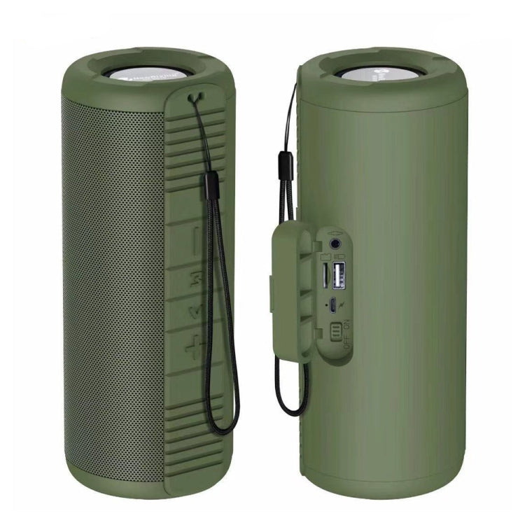 NewRixing NR9019 TWS Portable Stereo Bluetooth Speaker Support TF Card / FM(Green) - Desktop Speaker by NewRixing | Online Shopping South Africa | PMC TechLife | Buy Now Pay Later Mobicred