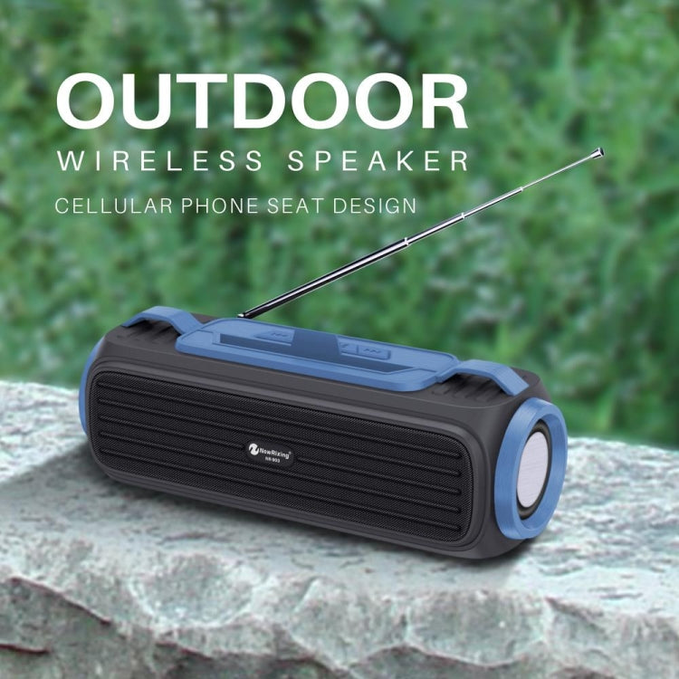 NewRixing NR903F TWS Portable Outdoor Bluetooth Speaker Support TF Card / FM(Black) - Desktop Speaker by NewRixing | Online Shopping South Africa | PMC TechLife | Buy Now Pay Later Mobicred
