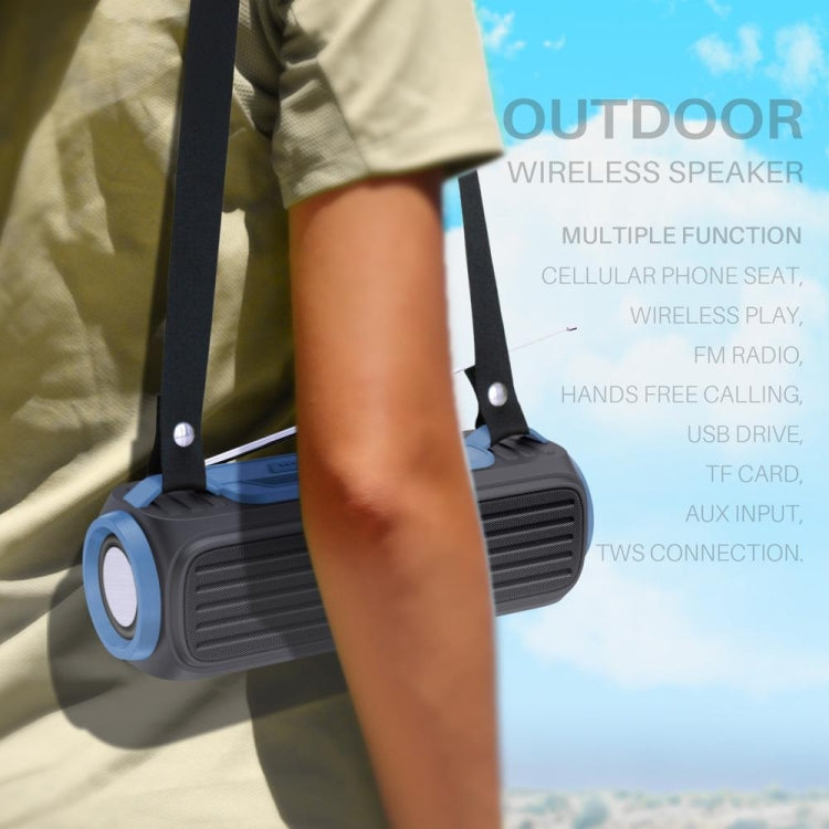 NewRixing NR903F TWS Portable Outdoor Bluetooth Speaker Support TF Card / FM(Orange) - Desktop Speaker by NewRixing | Online Shopping South Africa | PMC TechLife | Buy Now Pay Later Mobicred