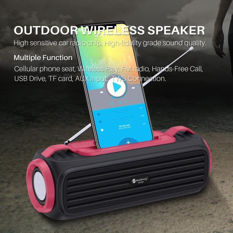 NewRixing NR903F TWS Portable Outdoor Bluetooth Speaker Support TF Card / FM(Orange) - Desktop Speaker by NewRixing | Online Shopping South Africa | PMC TechLife | Buy Now Pay Later Mobicred