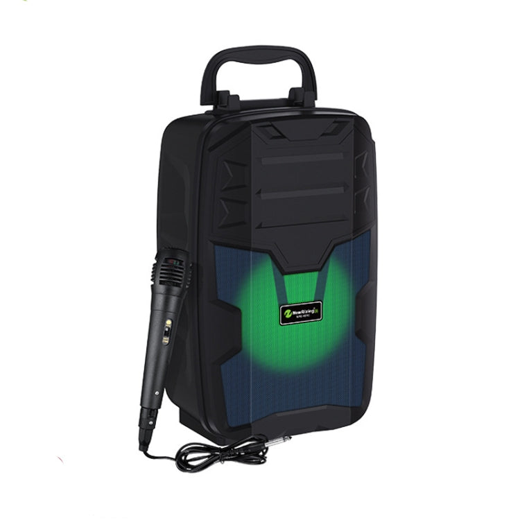 NewRixing NRG401C Outdoor Portable Karaoke Wireless Speaker High-Power Audio Amplifier With Mic(Black) - free shipping - PMC TechLife - Order now!