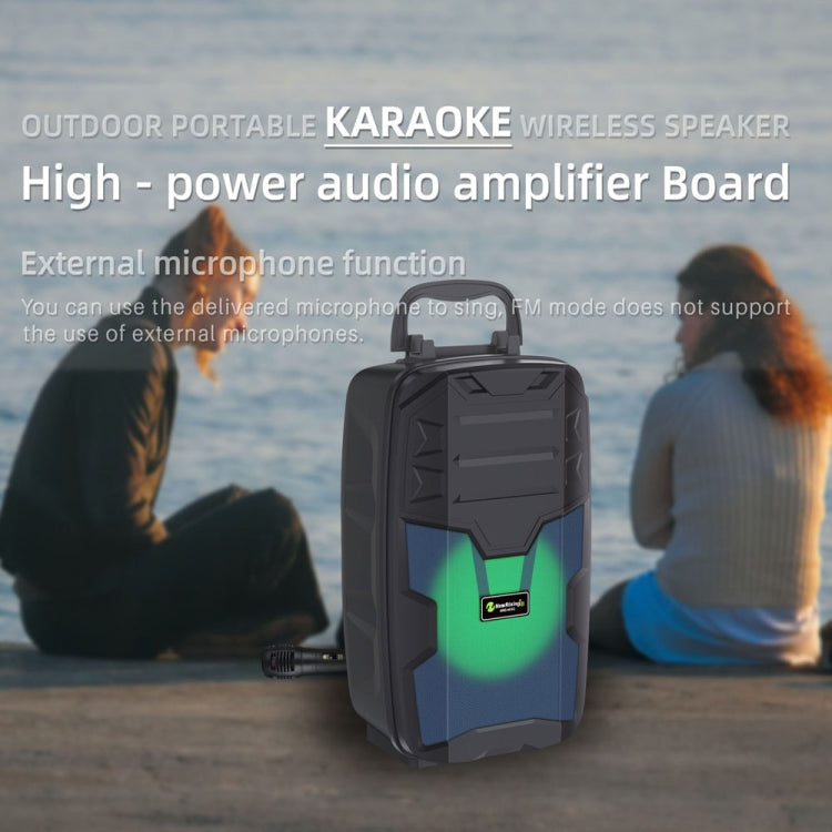 NewRixing NRG401C Outdoor Portable Karaoke Wireless Speaker High-Power Audio Amplifier With Mic(Black) - free shipping - PMC TechLife - Order now!