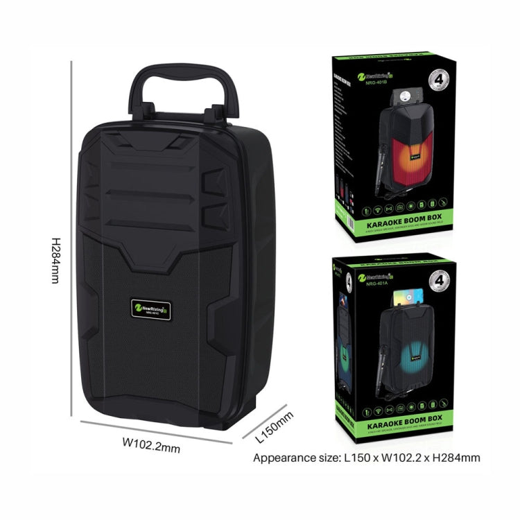 NewRixing NRG401C Outdoor Portable Karaoke Wireless Speaker High-Power Audio Amplifier With Mic(Black) - free shipping - PMC TechLife - Order now!