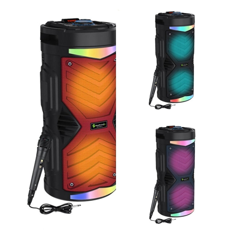 NewRixing NRG6601A Outdoor Portable Karaoke Wireless Speaker 20W Audio Amplifier With Mic(A)