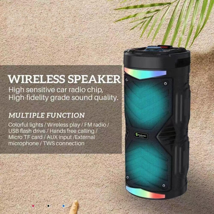 NewRixing NRG6601A Outdoor Portable Karaoke Wireless Speaker 20W Audio Amplifier With Mic(C) - free shipping - PMC TechLife - Order now!