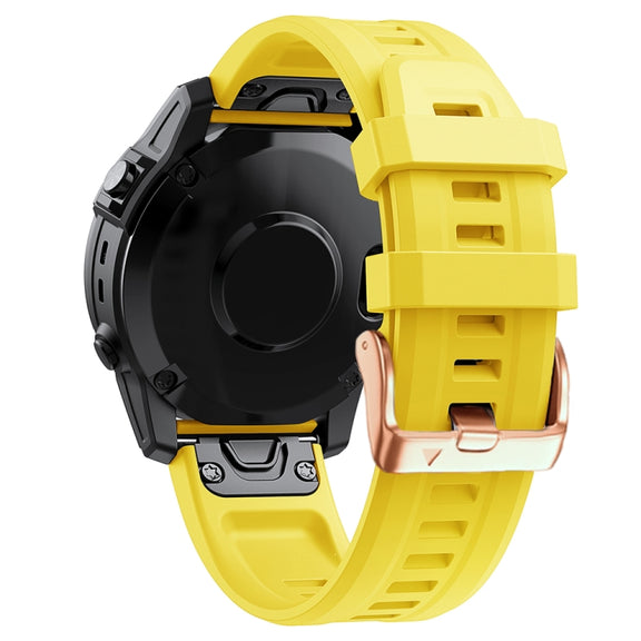 Compatible with Garmin Descent Mk2S 20mm Silicone Watch Band(Yellow)