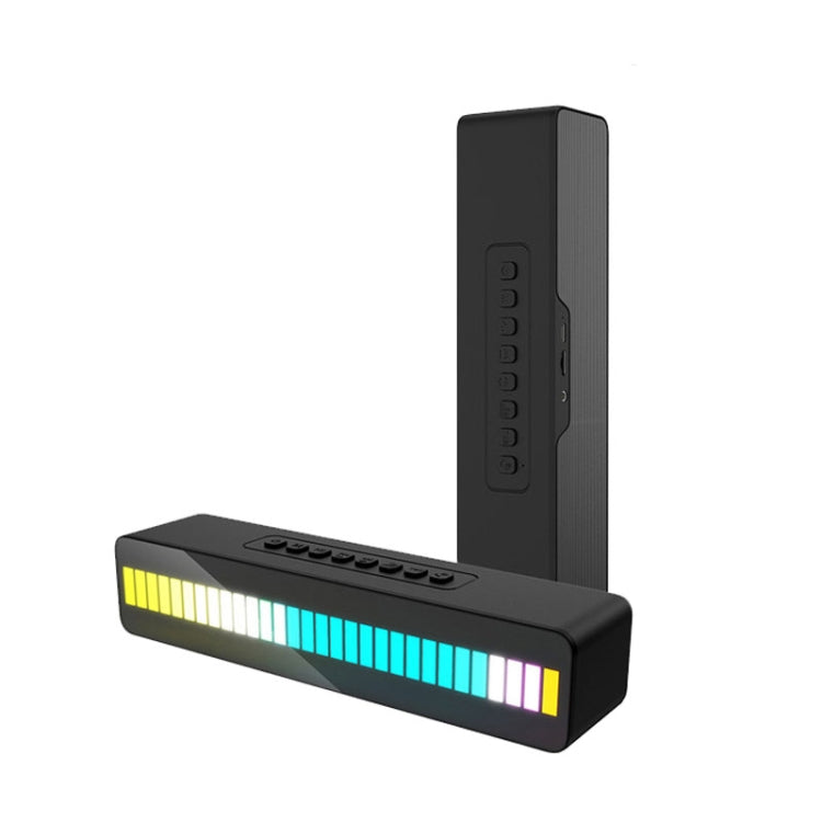Duosi M8 LED Pickup Rhythm Ambient Light Multi-function TWS Bluetooth Speaker Bar(Black) - free shipping - PMC Jewellery - Order now!