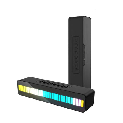Duosi M8 LED Pickup Rhythm Ambient Light Multi-function TWS Bluetooth Speaker Bar(Black) - free shipping - PMC Jewellery - Order now!