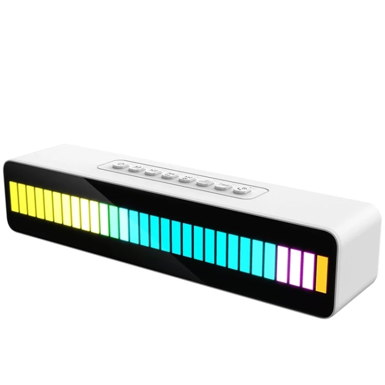 Duosi M8 LED Pickup Rhythm Ambient Light Multi-function TWS Bluetooth Speaker Bar(White) - Desktop Speaker by Duosi | Online Shopping South Africa | PMC Jewellery | Buy Now Pay Later Mobicred