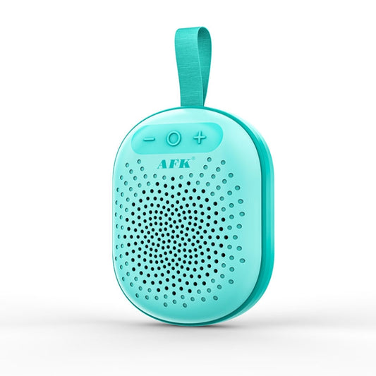 AEC BT513 RGB Light Waterproof Portable Bluetooth Speaker Support FM / TF Card(Peacock Blue) - Mini Speaker by AEC | Online Shopping South Africa | PMC Jewellery | Buy Now Pay Later Mobicred