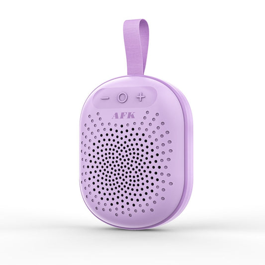 AEC BT513 RGB Light Waterproof Portable Bluetooth Speaker Support FM / TF Card(Purple) - Mini Speaker by AEC | Online Shopping South Africa | PMC Jewellery | Buy Now Pay Later Mobicred