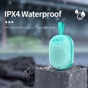 AEC BT513 RGB Light Water-resistant Portable Bluetooth Speaker Support FM / TF Card(Sky Blue)