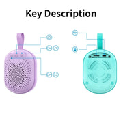 AEC BT513 RGB Light Water-resistant Portable Bluetooth Speaker Support FM / TF Card(Sky Blue)