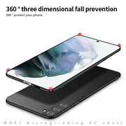 For Samsung Galaxy S22+ 5G MOFI Fandun Series Frosted Ultra-thin PC Hard Phone Case(Black)
