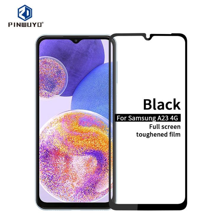For Samsung Galaxy A23 / M23 / F23 PINWUYO 9H 2.5D Full Screen Tempered Glass Film(Black)