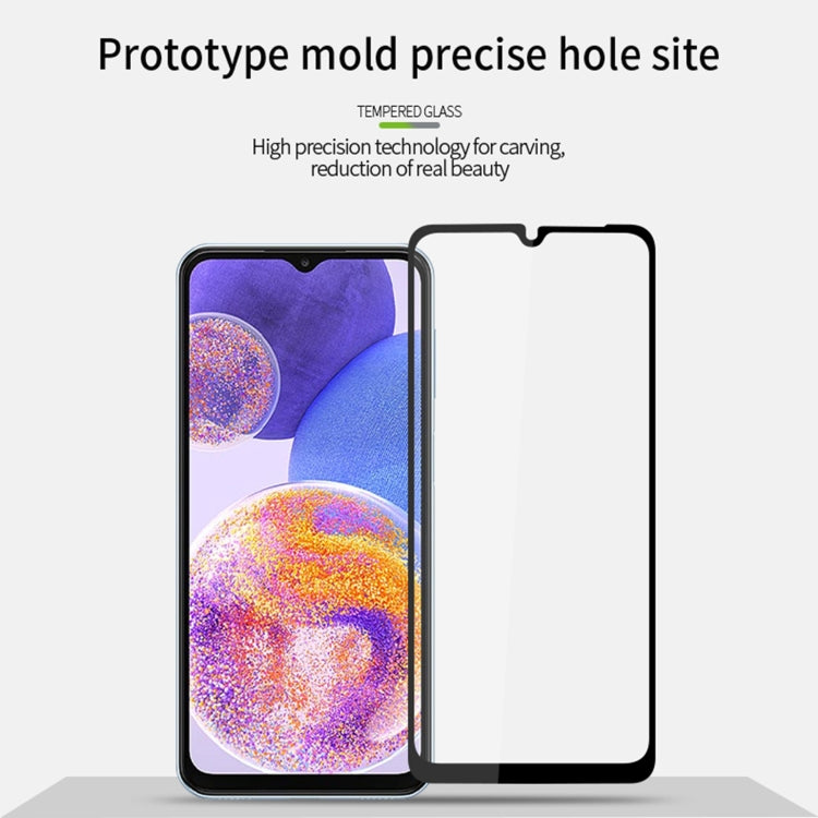 For Samsung Galaxy A23 / M23 / F23 PINWUYO 9H 2.5D Full Screen Tempered Glass Film(Black)