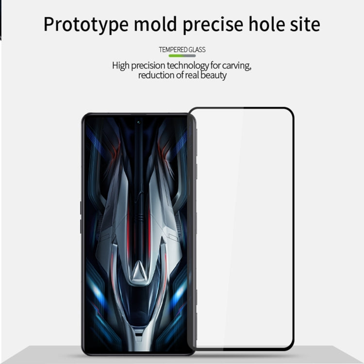 For Xiaomi Poco F4 GT MOFI 9H 2.5D Full Screen Tempered Glass Film(Black) -  by MOFI | Online Shopping South Africa | PMC TechLife | Buy Now Pay Later Mobicred