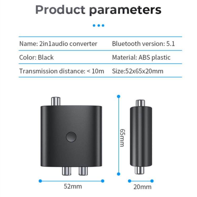 BT-B36 Bluetooth 5.1 Audio Receiver TV Fiber Coaxial Digital to Analog Converter - Audio Receiver Transmitter by PMC TechLife | Online Shopping South Africa | PMC TechLife