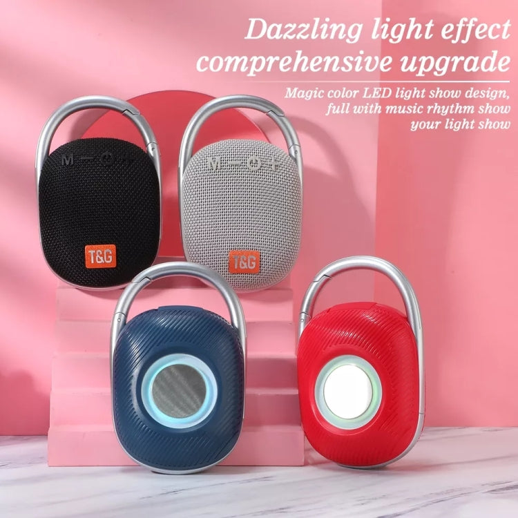 T&G TG321 TWS Portable Wireless Outdoor Mini Speaker with LED Light(Black) - Mini Speaker by T&G | Online Shopping South Africa | PMC TechLife | Buy Now Pay Later Mobicred