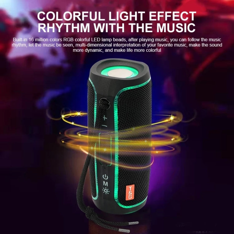 T&G TG288 TWS Portable LED Light Bluetooth Speaker(Green) - Desktop Speaker by T&G | Online Shopping South Africa | PMC TechLife | Buy Now Pay Later Mobicred