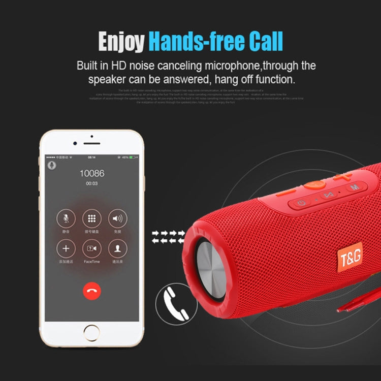T&G TG341 TWS Portable Wireless Bluetooth HiFi Speaker(Red) - free shipping - PMC TechLife - Order now!