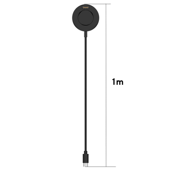 Compatible with Garmin EPIX 2 Type-C / USB-C Interface Watch Charger With Data Function(Black)