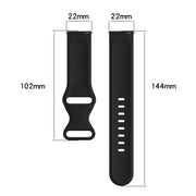 For Amazfit Pace 22mm Silicone Solid Color Watch Band(Grey)