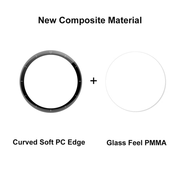 2 PCS For Huawei Watch GT 3 Pro 46mm ENKAY 3D Full Coverage Soft PC Edge + PMMA HD Screen Watch Film