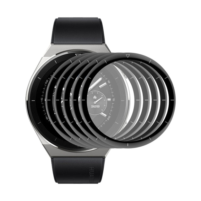 5 PCS For Huawei Watch GT 3 Pro 46mm ENKAY 3D Full Coverage Soft PC Edge + PMMA HD Screen Watch Film