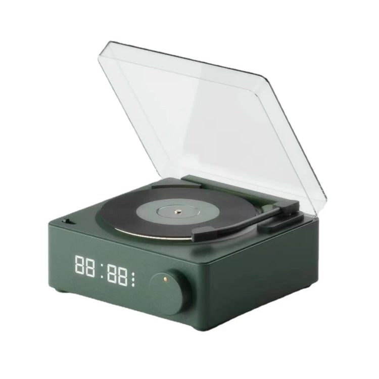 Duosi X11 Vinyl Atomic Retro Bluetooth Speaker Desktop Creative Alarm Clock(Green) - free shipping - PMC Jewellery - Order now!