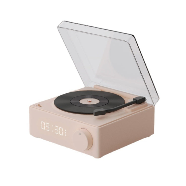 Duosi X11 Vinyl Atomic Retro Bluetooth Speaker Desktop Creative Alarm Clock(Pink) - free shipping - PMC Jewellery - Order now!