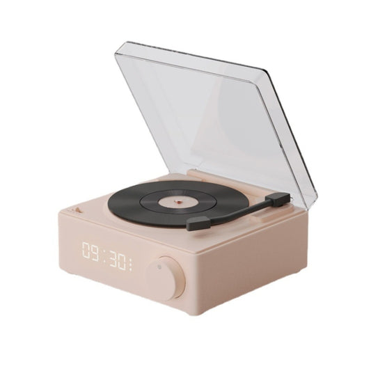 Duosi X11 Vinyl Atomic Retro Bluetooth Speaker Desktop Creative Alarm Clock(Pink) - free shipping - PMC Jewellery - Order now!