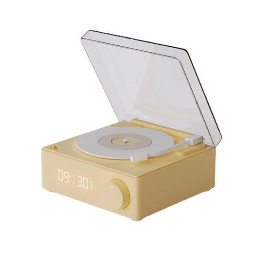 Duosi X11 Vinyl Atomic Retro Bluetooth Speaker Desktop Creative Alarm Clock(Yellow) - free shipping - PMC Jewellery - Order now!