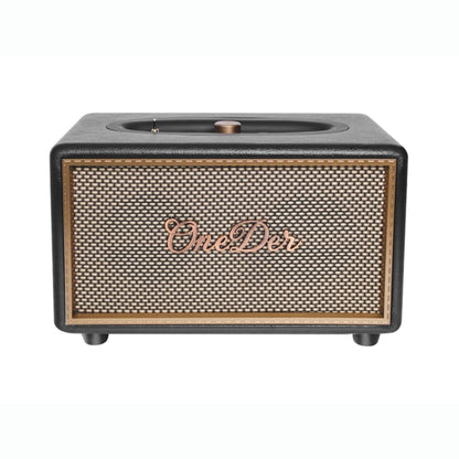 Oneder D6 40W Retro Classic Wooden Portable Outdoor Bluetooth Speaker(Black) - free shipping - PMC Jewellery - Order now!