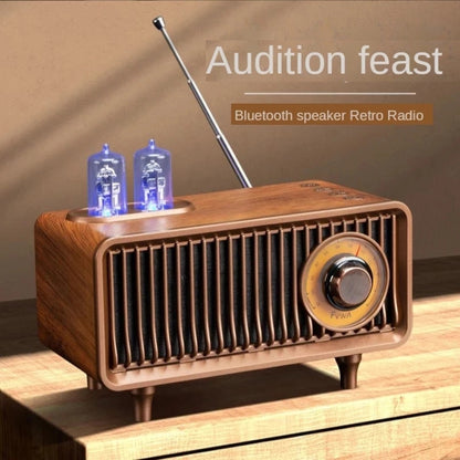 Oneder B9 Retro Indoor Wireless Portable Bluetooth Speaker(Browm) - Desktop Speaker by OneDer | Online Shopping South Africa | PMC Jewellery | Buy Now Pay Later Mobicred