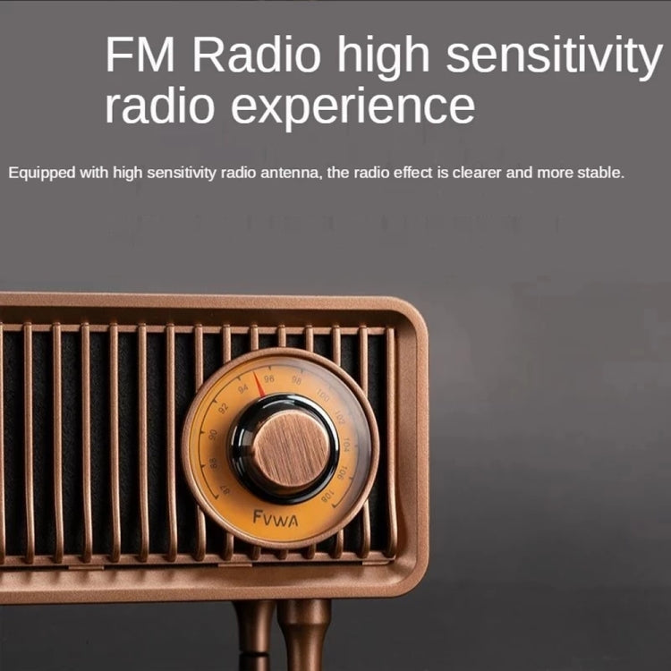 Oneder B9 Retro Indoor Wireless Portable Bluetooth Speaker(Browm) - Desktop Speaker by OneDer | Online Shopping South Africa | PMC Jewellery | Buy Now Pay Later Mobicred