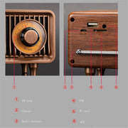 Oneder B9 Retro Indoor Wireless Portable Bluetooth Speaker(Browm)