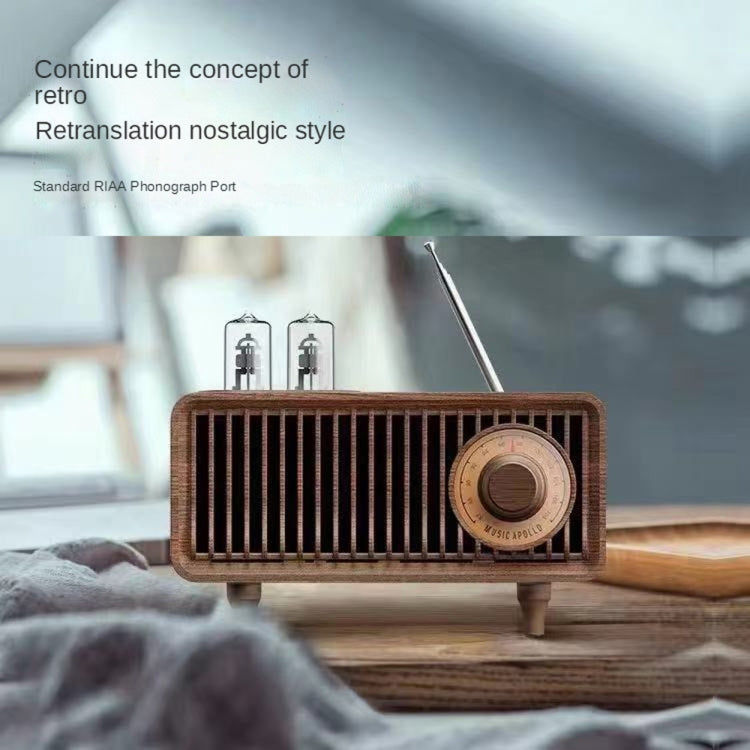 Oneder B9 Retro Indoor Wireless Portable Bluetooth Speaker(Browm) - Desktop Speaker by OneDer | Online Shopping South Africa | PMC Jewellery | Buy Now Pay Later Mobicred