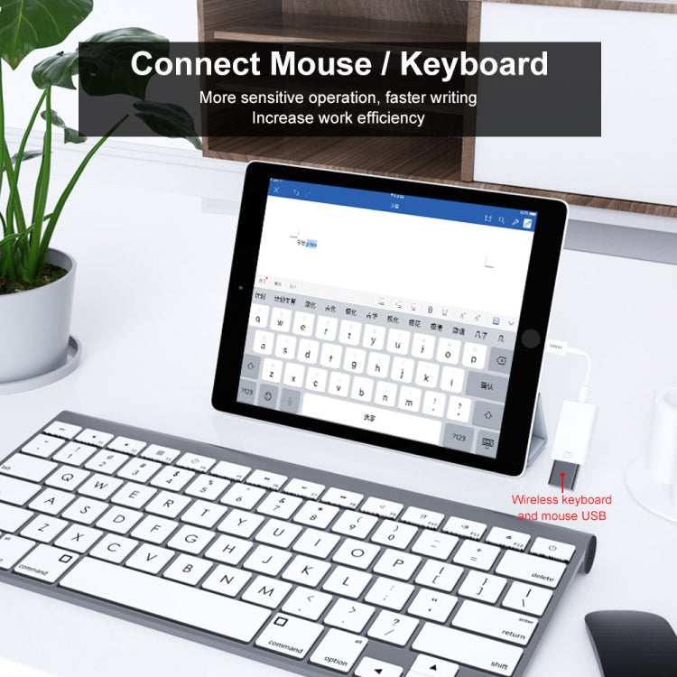 ENKAY ENK-AT108 8 Pin to USB 3.0 OTG Adapter Data Cable for iPhone / iPad - Converter & Adapter by ENKAY | Online Shopping South Africa | PMC TechLife