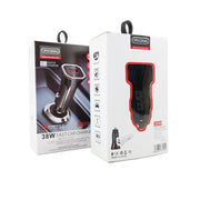 TE-P22 38W PD USB-C / Type-C + QC3. 0 USB Car Charger with 1m USB to USB-C / Type-C Data Cable(Black)