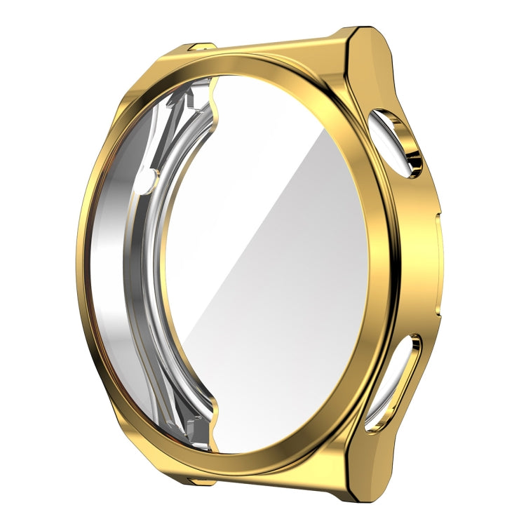 For Huawei Watch GT 3 Pro 43mm ENKAY Full Coverage Electroplated Soft TPU Case with Screen Protection(Golden) - Watch Cases by ENKAY | Online Shopping South Africa | PMC TechLife | Buy Now Pay Later Mobicred