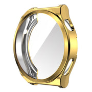 For Huawei Watch GT 3 Pro 43mm ENKAY Full Coverage Electroplated Soft TPU Case with Screen Protection(Golden) - Watch Cases by ENKAY