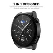 For Huawei Watch GT 3 Pro 46mm ENKAY Full Coverage Electroplated Soft TPU Case with Screen Protection(Black)