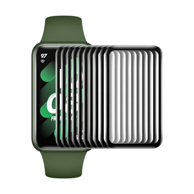 10 PCS For Huawei Band 7/6 / Honor Band 6 ENKAY 3D Full Coverage Soft PC Edge + PMMA HD Screen Watch Film