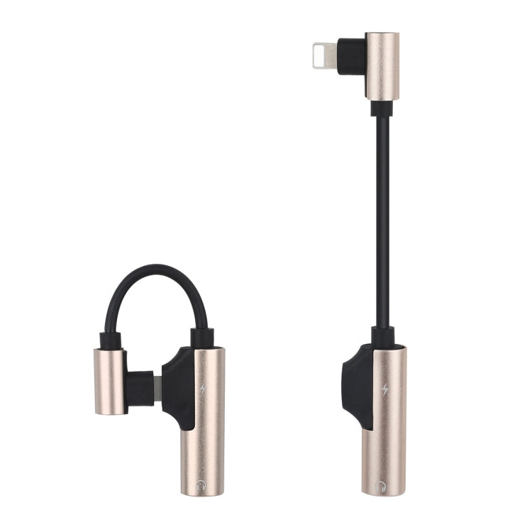 ENKAY ENK-AT109 Male 8 Pin to Dual Female 8 Pin Adapter Data Transfer Cable(Golden) - Converter & Adapter by ENKAY | Online Shopping South Africa | PMC TechLife | Buy Now Pay Later Mobicred