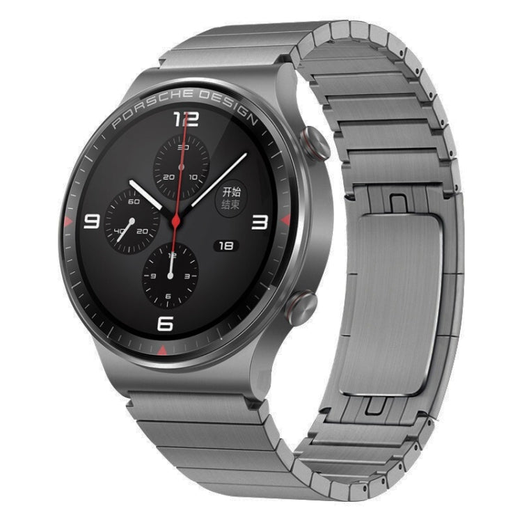 For Huawei GT 3 Pro 46mm One Bead Original Buckle Metal Watch Band(Gray) - Watch Bands by PMC TechLife | Online Shopping South Africa | PMC TechLife | Buy Now Pay Later Mobicred