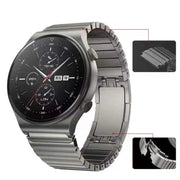 For Huawei GT 3 Pro 46mm One Bead Original Buckle Metal Watch Band(Gray)