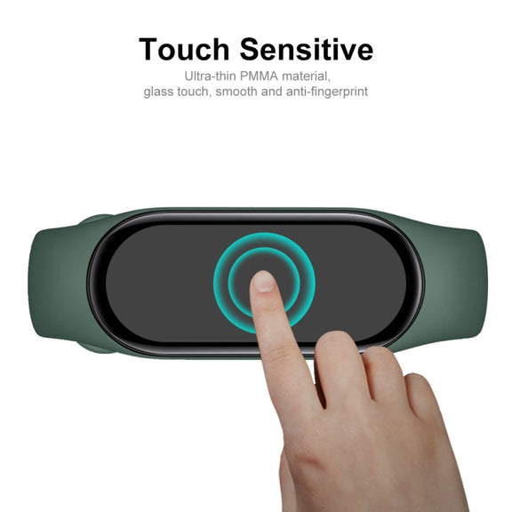 5 PCS For Xiaomi Mi Band 7 ENKAY 3D Full Coverage Soft PC Edge + PMMA HD Screen Protector Film