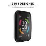 For Huawei Band 7/6 / Honor Band 6 ENKAY Hat-Prince Full Coverage Electroplated Soft TPU Case with Screen Protection(Black) - Watch Cases by ENKAY