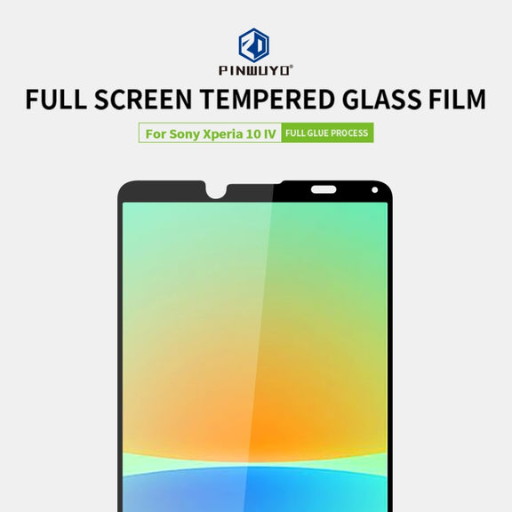 For Sony Xperia 10 IV PINWUYO 9H 2.5D Full Screen Tempered Glass Film(Black)